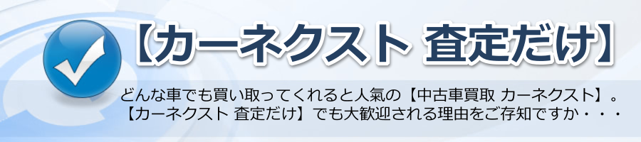 【カーネクスト 査定だけ】